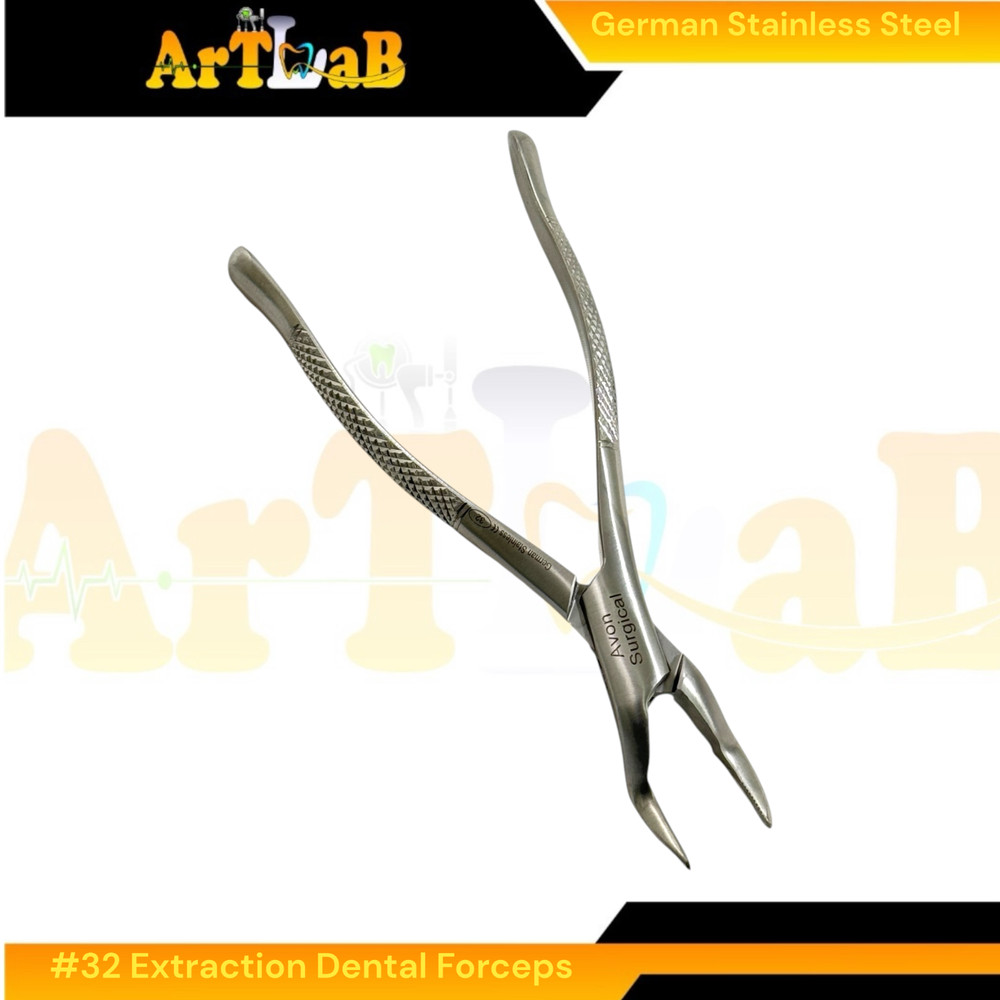 Universal Extracting Forceps Upper Teeth and Molars - German Stainless (1pc) #32