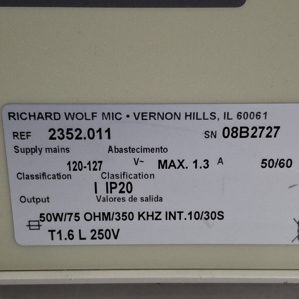 Richard Wolf 2352 Bipolar Generator