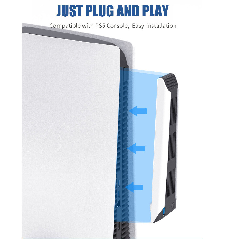 New Cooling Stand for PS5 Cooling Fan Vertical Stand Display Game Console