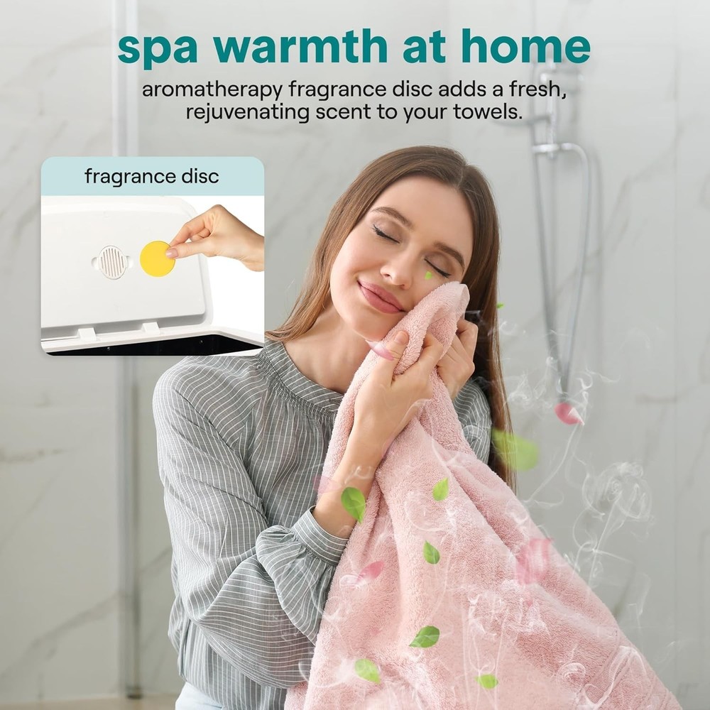 Effortless Towel and Blanket Warmer - Adjustable Settings & Compact Design