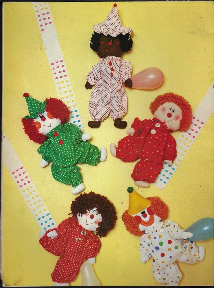 Dumplin Designs-Soft Clowns-AD-230-Clown Doll patterns