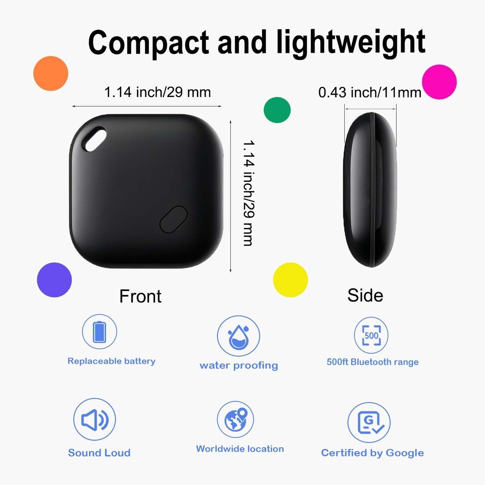 Android air Tags-2 Pack,Air Tag for Android,Google Certified Android Tracker ...