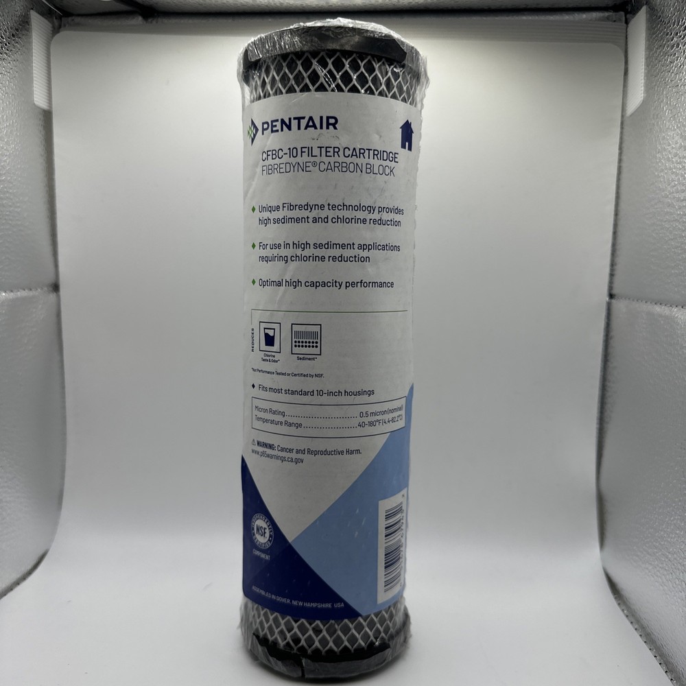 PENTAIR - CFBC 10 FILTER CARTRIDGE W/CARBON BLOCK