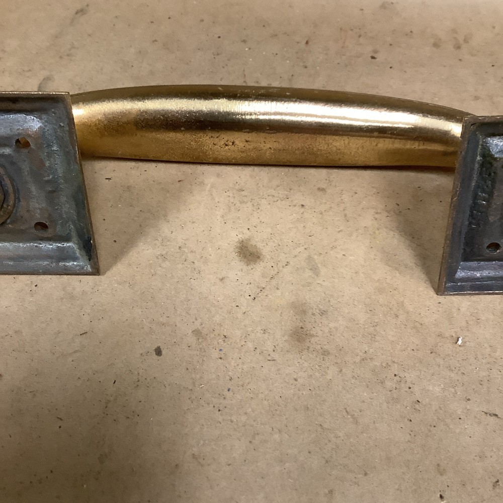 Antique Large Solid Brass Door Pull Handle 11 Inch 2Lb. 5 oz.