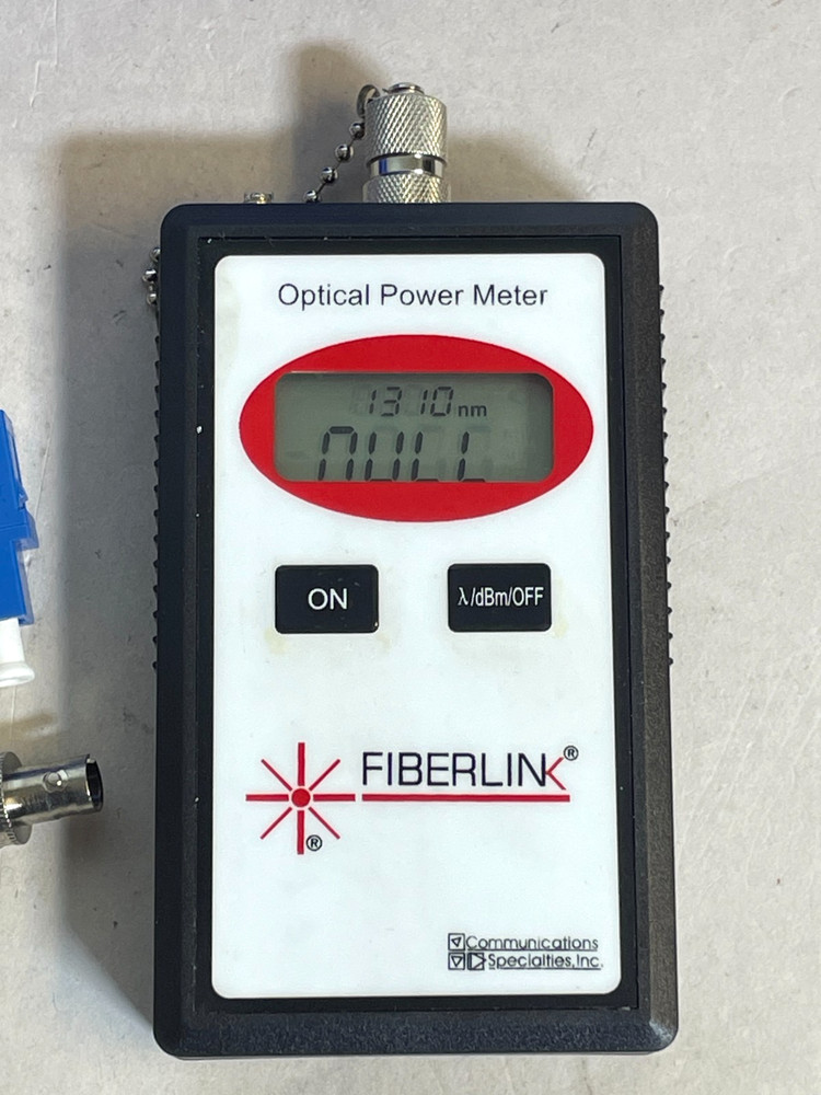 Fiberlink Optical Power Meter with test cables