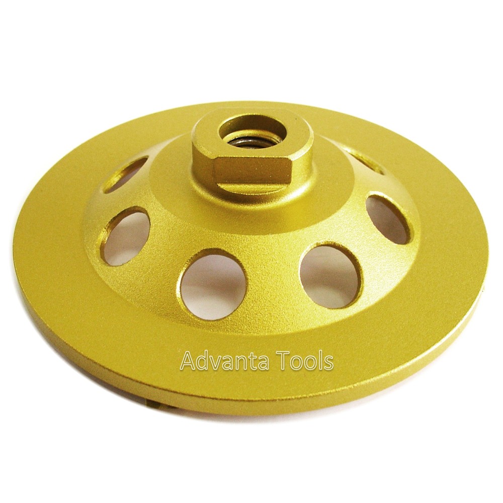5” PCD Cup Wheel - Quarter Round 8-Segment with 5/8"-11 Arbor