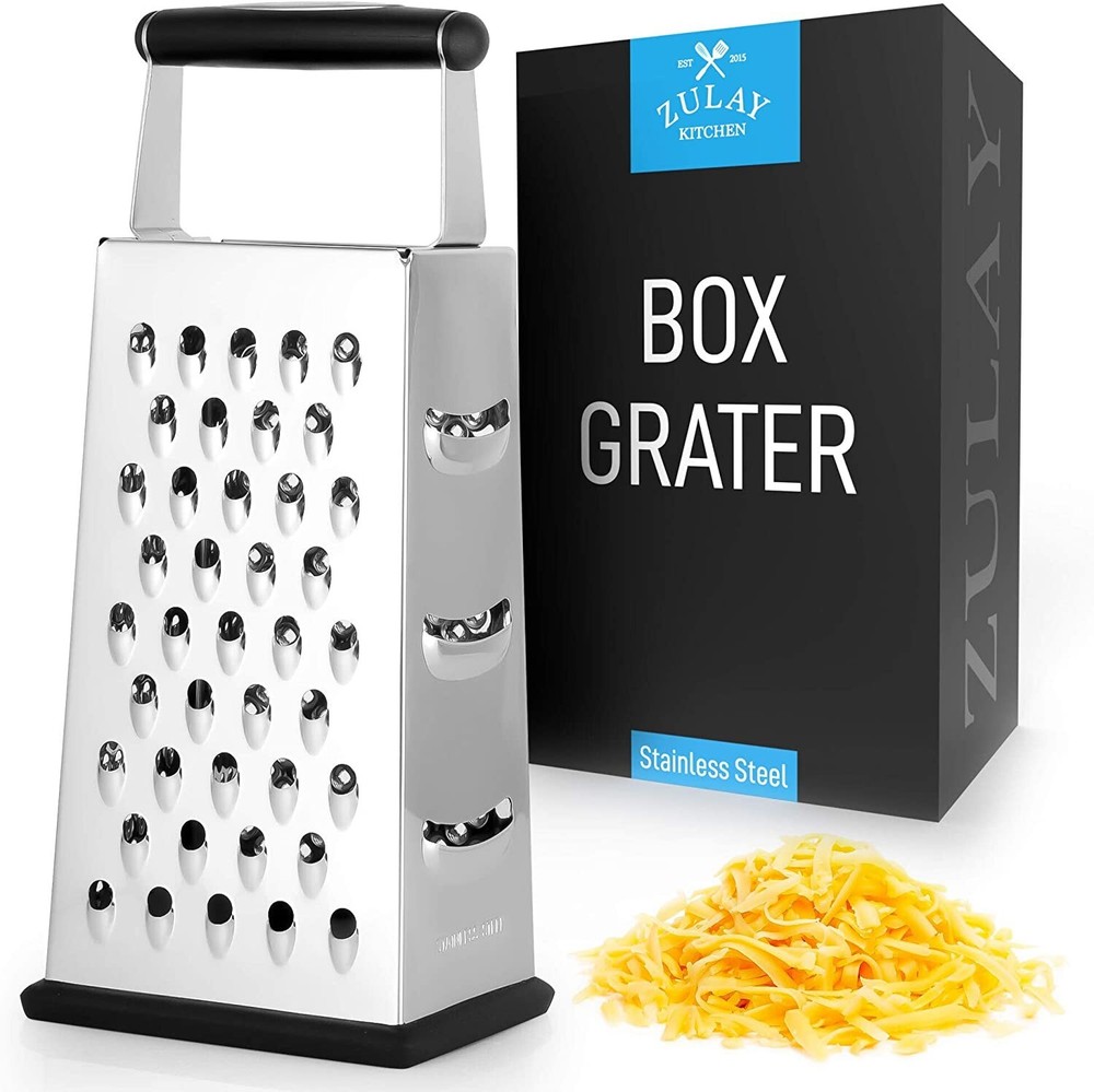 Zulay Cheese Grater with Easy Grip Handle