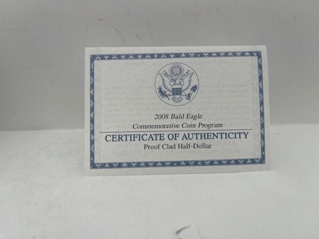 2008 Bald Eagle Commermorative Clad Proof Half Dollar S EA5 Original Packaging