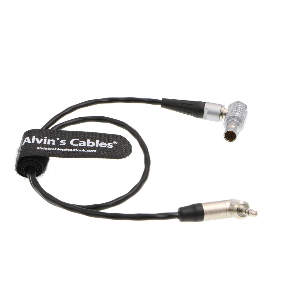 for Red Komodo Timecode Cable Tentacle Sync Right Angle 3.5mm TRS to 9 Pin Male