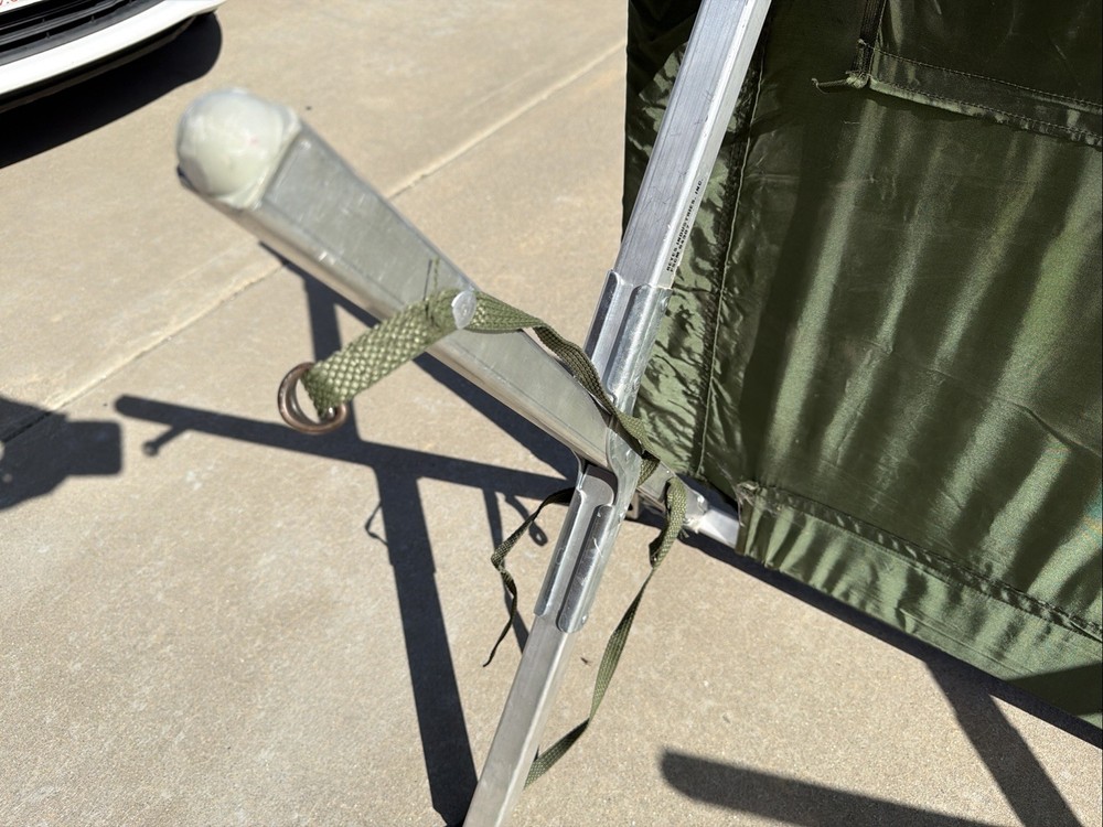 Genuine US Military Issue Compact Lightweight Foldable Aluminum Sleeping Cot