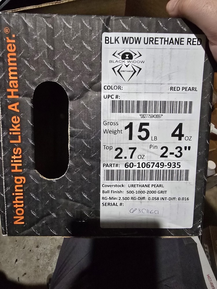 15# Overseas Hammer Red Widow Urethane