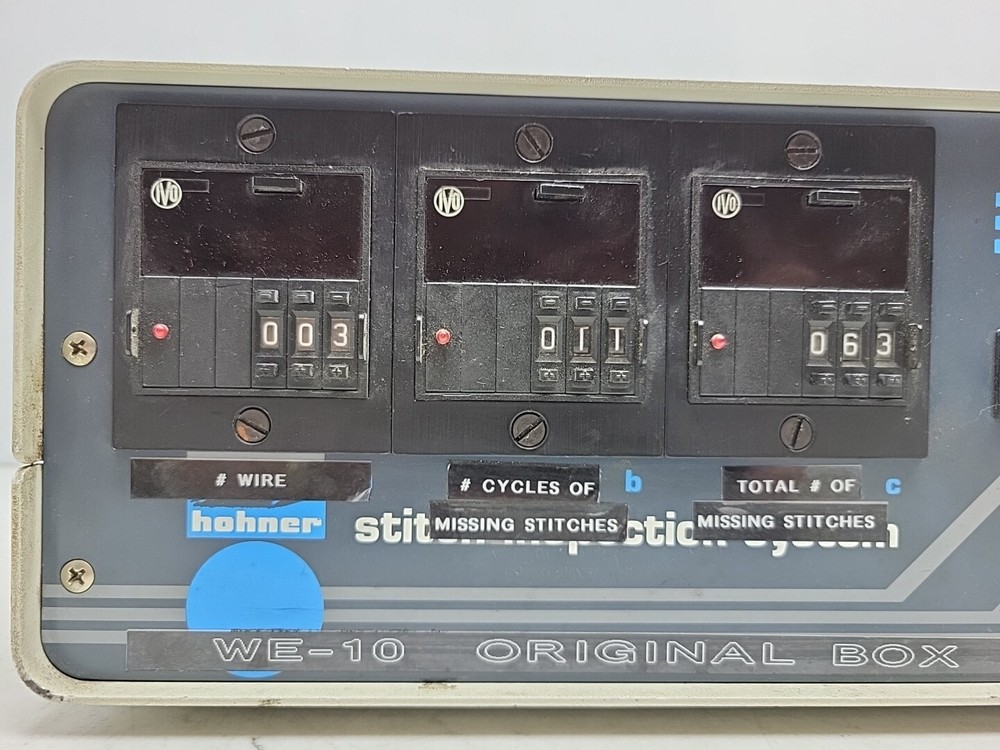 Hohner Stitch Inspection System Module Stitching