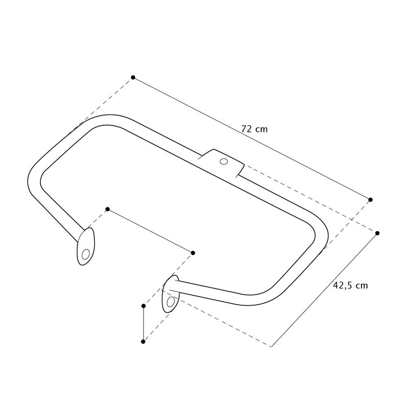 Saddlebag Guards for Harley Davidson Softail 00-17 chrome