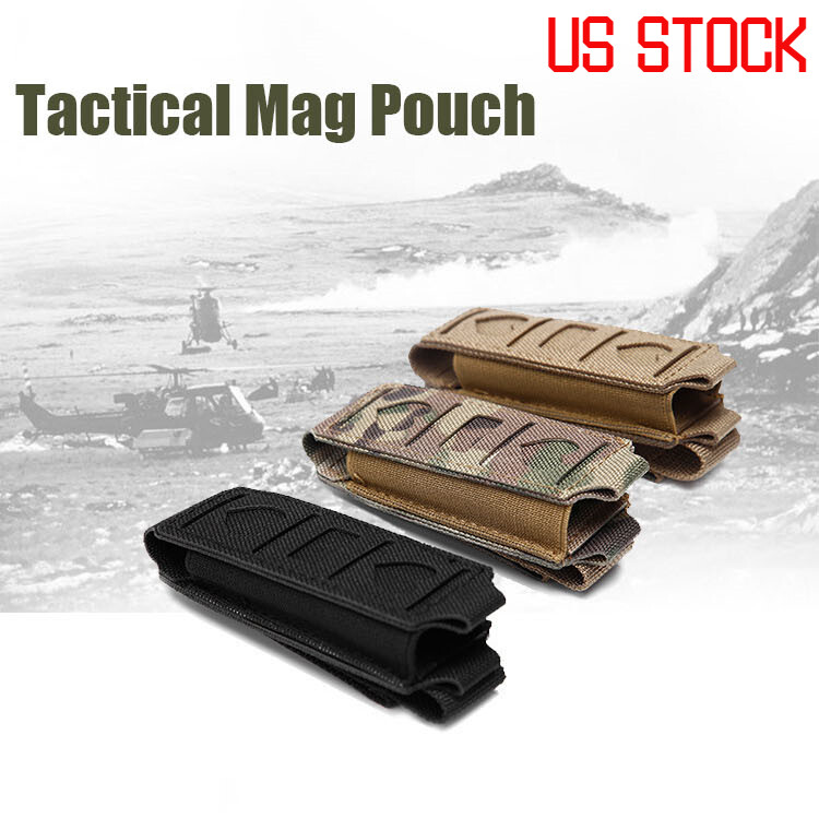 US Tactical Magazine Pouch Holster for 9mm 45APC Pullable Quick-pull Mag Sleeve