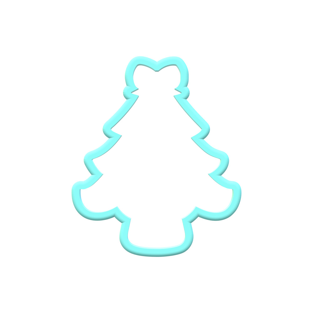 Pink Christmas Tree Cookie Cutters