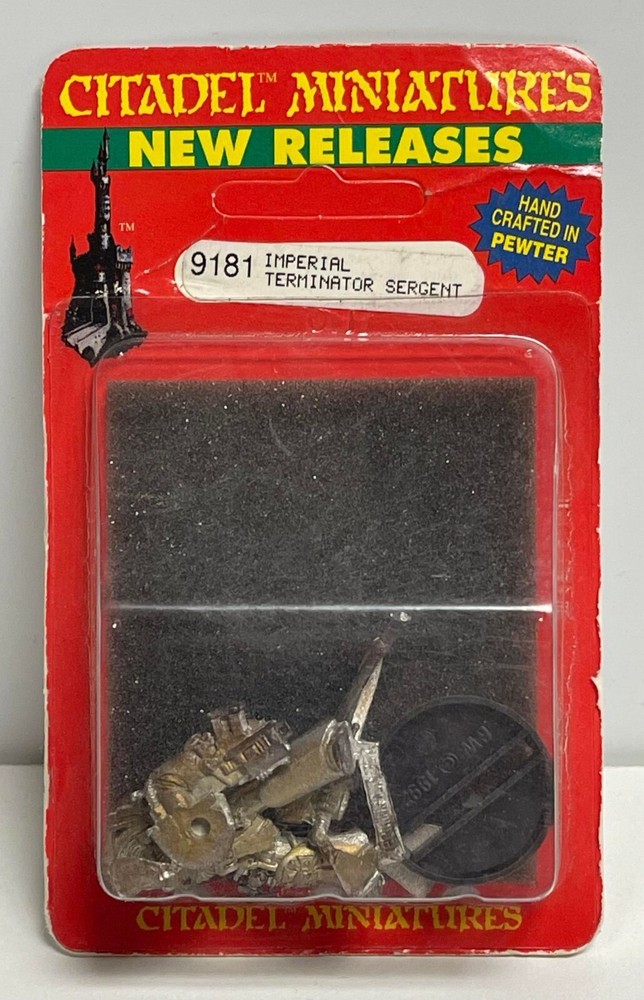 Warhammer Imperial Terminator Sergent #9181 Games Workshop Citadel Original OOP