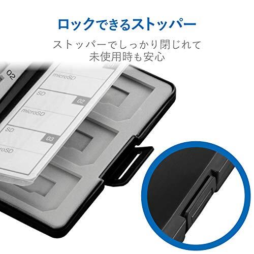 Memory card case SD case black CMC-SDCPP12BK