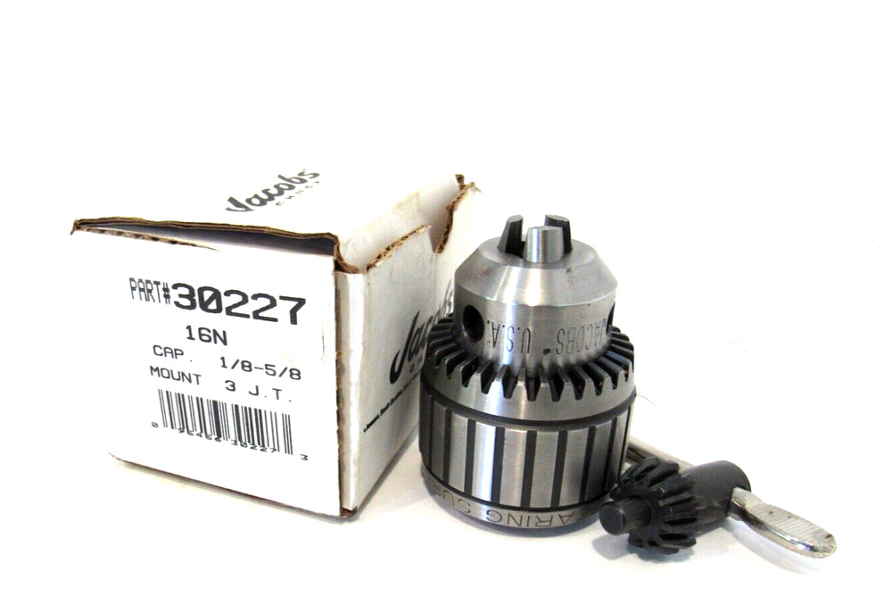 NEW JACOBS 30227 DRILL CHUCK 1/8-5/8