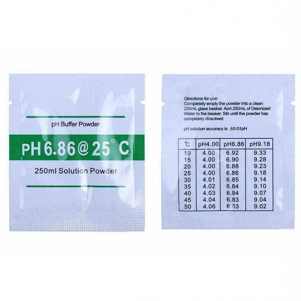 15 PCS PH BUFFER SOLUTION POWDER PRECISE CALIBRATION - pH 4.01 / 6.86 / 9.18 New