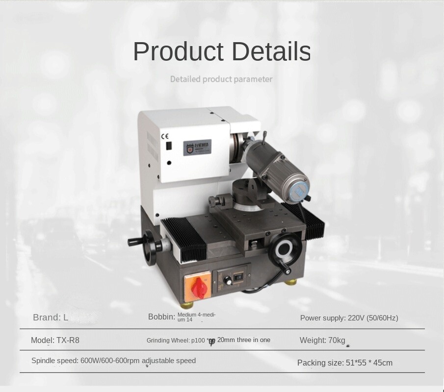 Sharpener Drill Bit Milling Cutter Engraving Knife Turning Tool Grinding Machine