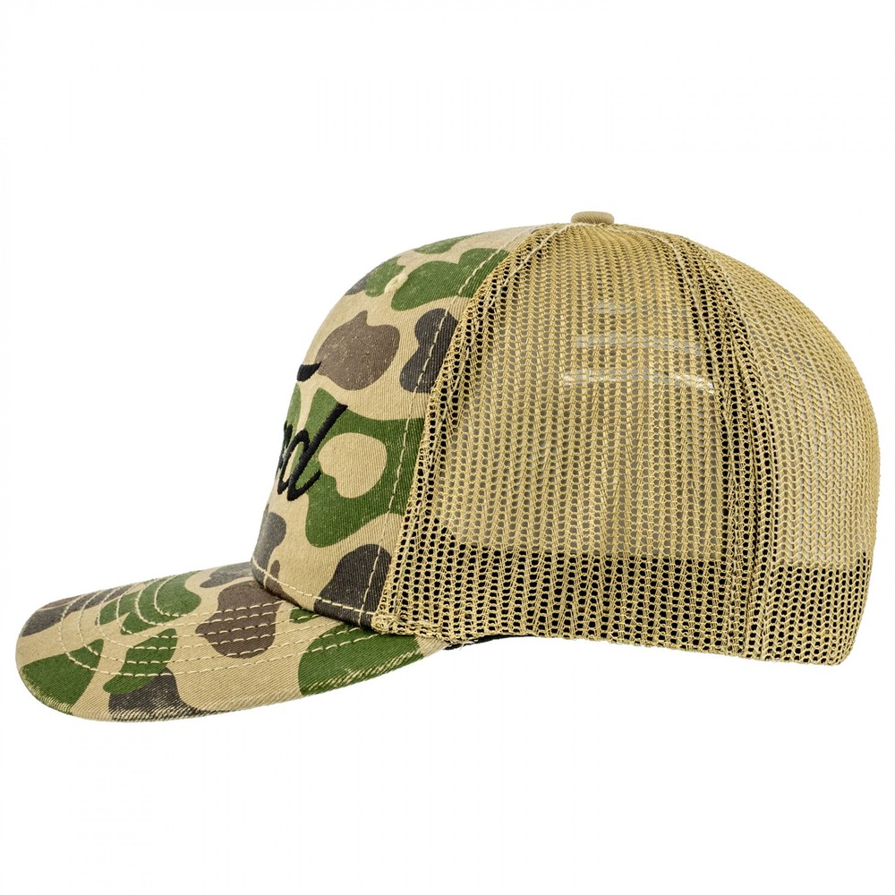 Ford Camo Water Print Structured Adjustable Hat Green