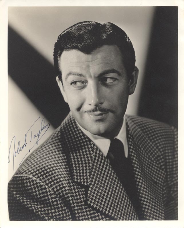 ROBERT TAYLOR - AUTOGRAPHED SIGNED PHOTOGRAPH