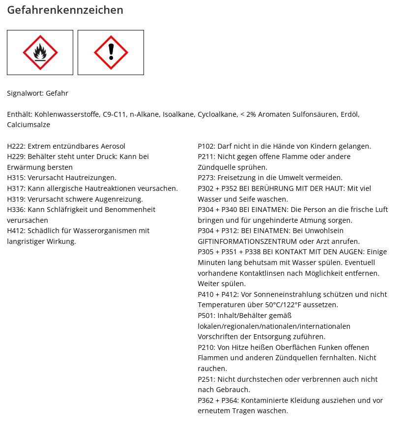 Petec Hohlraumschutz & -Konservierung Spray 500ml