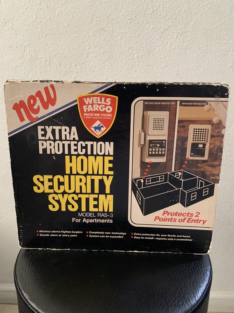 Wells Fargo Vintage Home security system Model RAS-3 **READ DESCRIPTION**