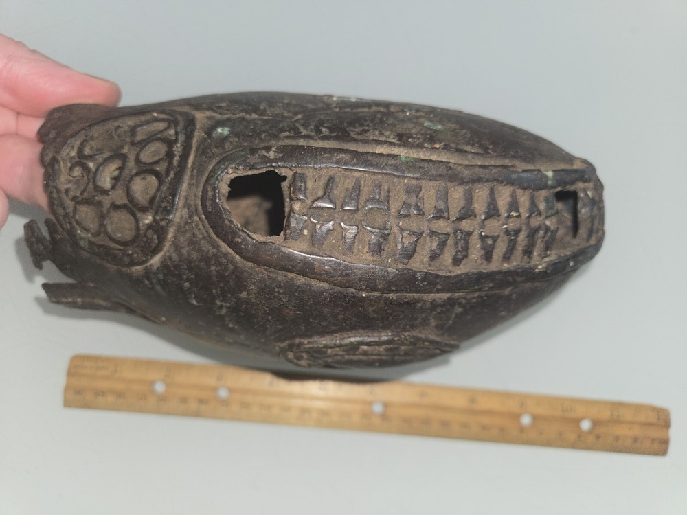 ANTIQUE ANCIENT BRONZE INCENSE BURNER ? UNKNOWN ORIGIN