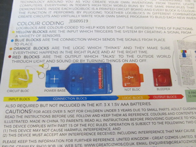 Logiblocs Smart Circuits E-Building Blocks System for Ages 5+
