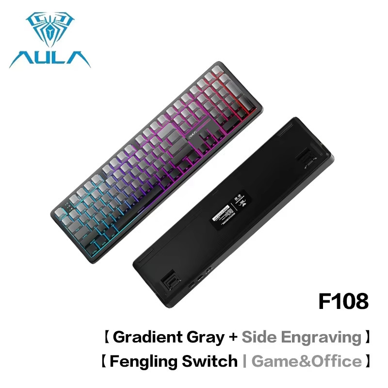 F108Pro/F108 Wireless Bluetooth Tri-Mode Connection, Multi-Functional Display, G
