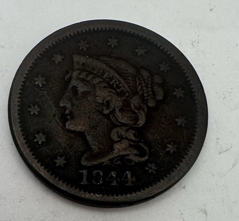 1844 Large Cent VF Condition Nice Coin!!