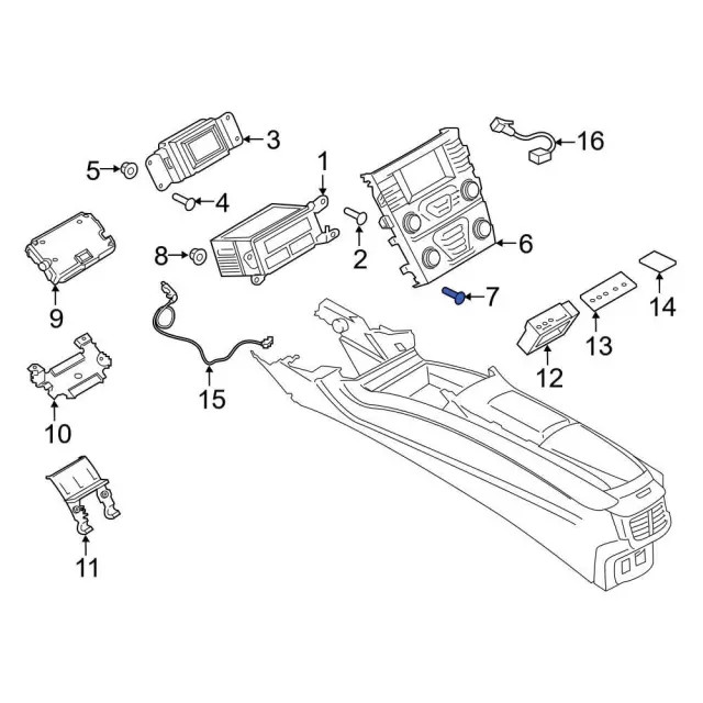 Genuine Ford Power Window Control Module Screw W705314-S424