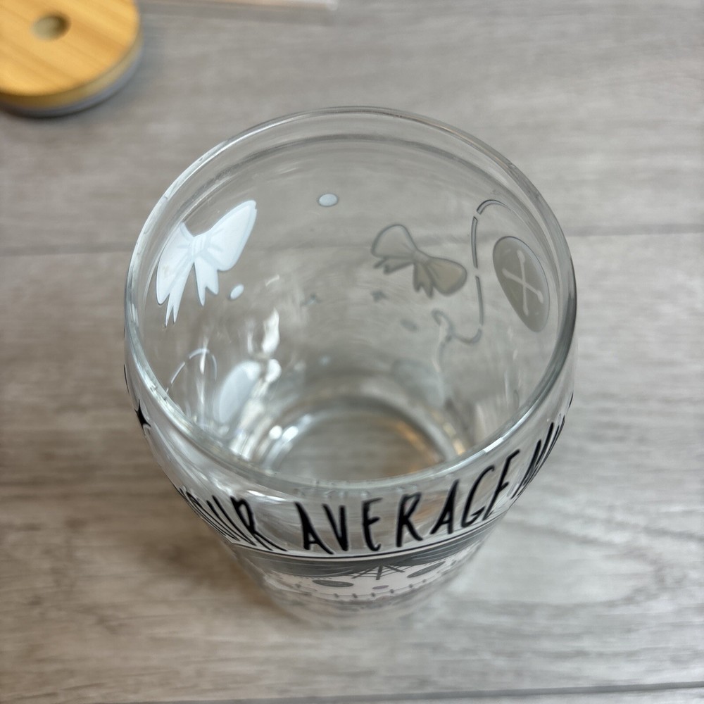 Not Your Average Muneca Glass Cup With Straw