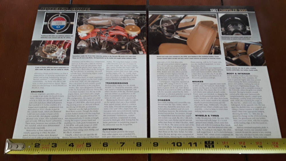 1961 CHRYSLER 300G ORIGINAL 2013 ARTICLE