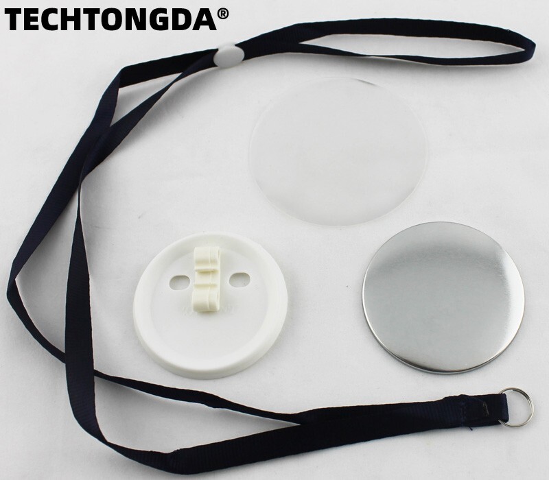 2-1/4  58mm Rope Tie Button 100 Sets/Pack Badge Button Maker Craft Tools
