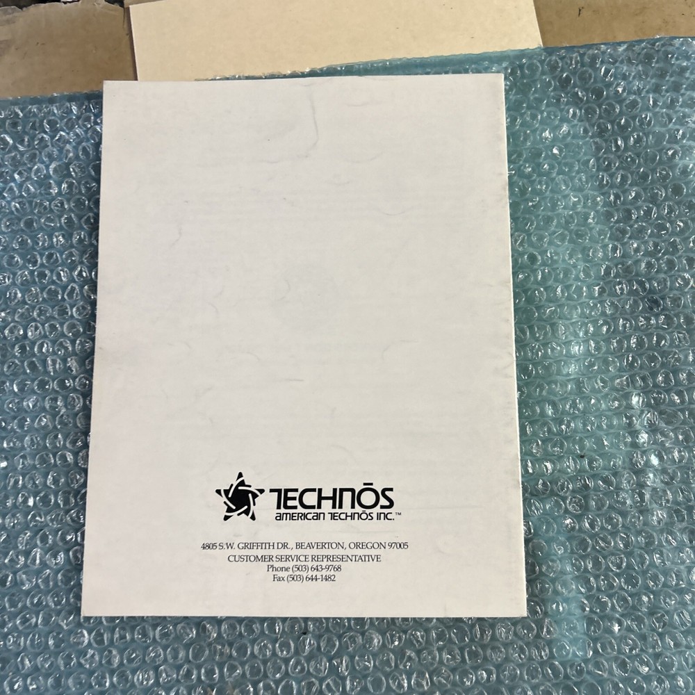 original THE COMBATRIBES Technos arcade video game manual