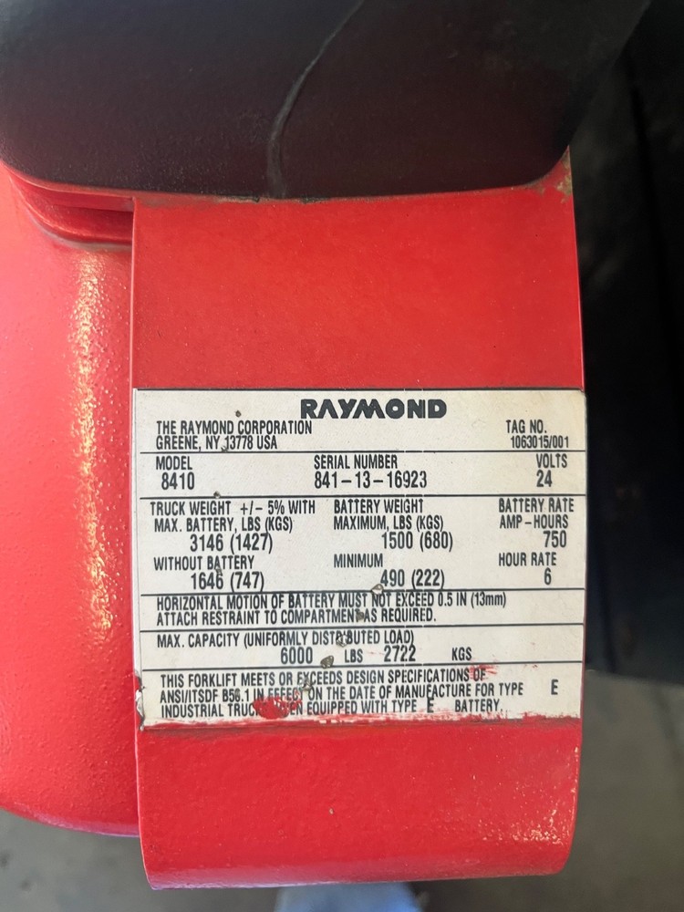 Electric Pallet Jack Raymond 8410