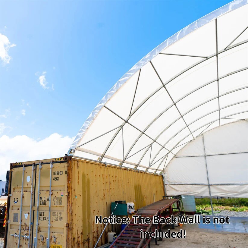 20x40FT Container Shelter Canopy Building | 11OZ PE | Easy Install Value Pack