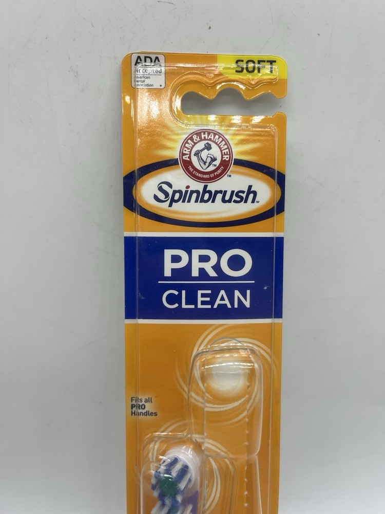 Arm & Hammer Spinbrush Pro Clean Soft Replacement Toothbrush Head 1 Pc