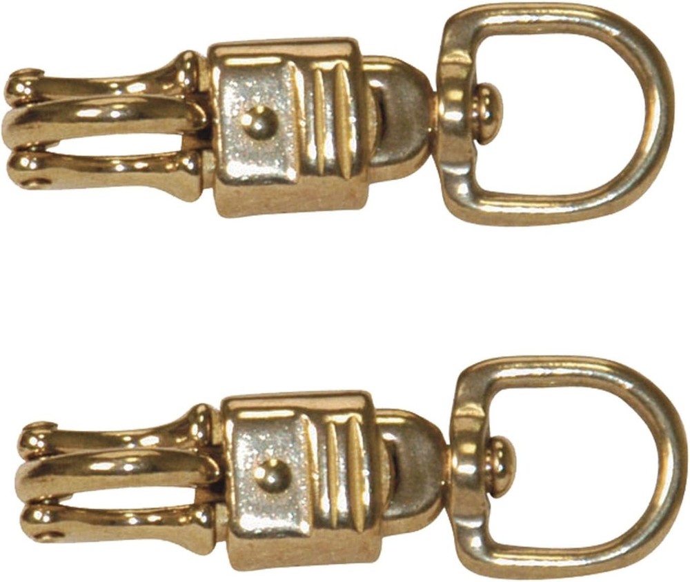 Horse Tack Brass Panic Snap Quick Release Hook Ropes Chains Stable Gear