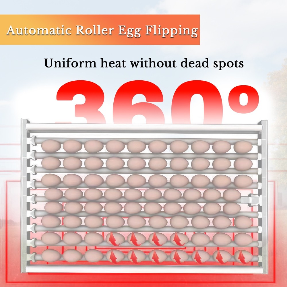 400 Eggs Incubator Automatic Incubator for Hatching Eggs Automatic Egg Turning