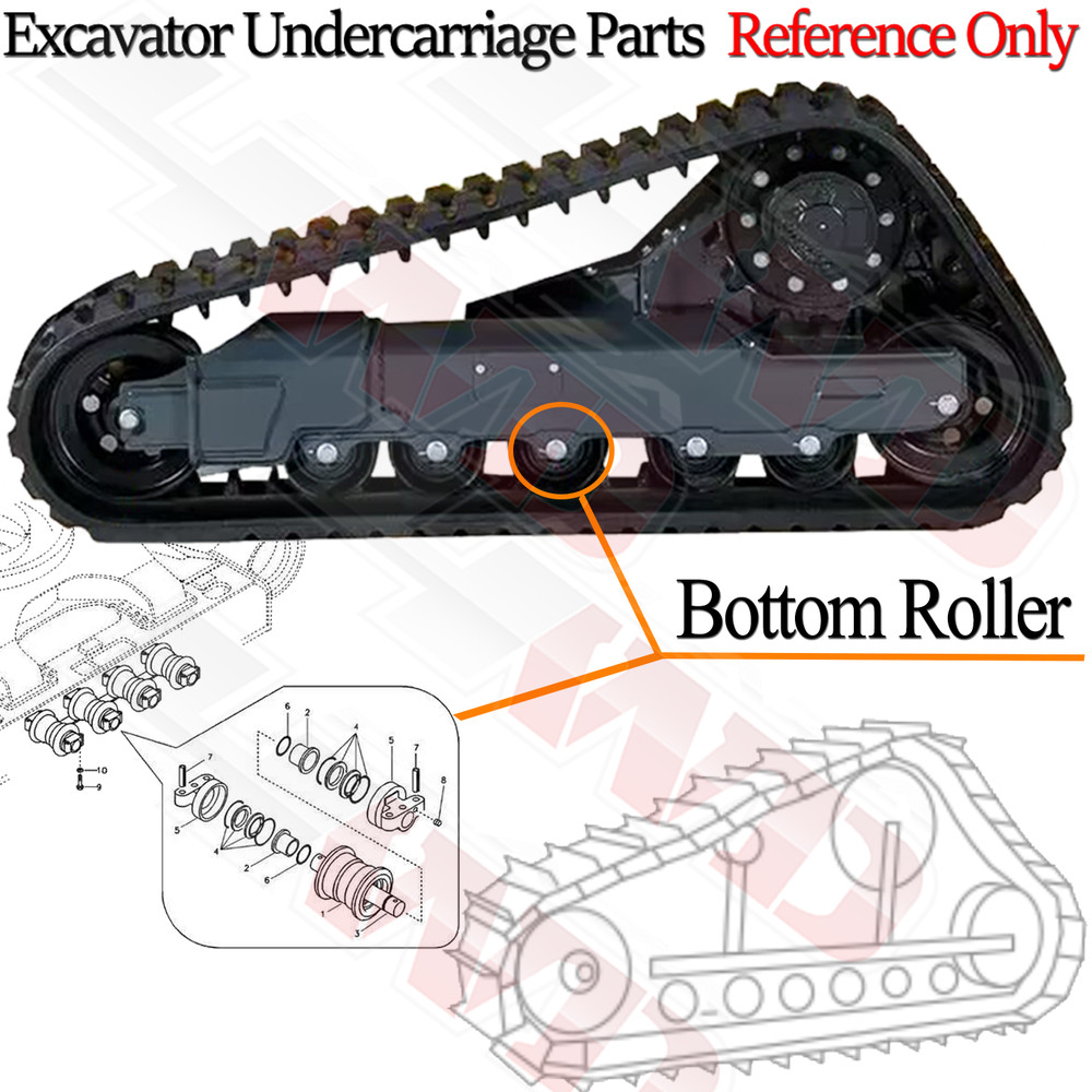 Undercarriage Track Roller Lower Bottom Roller For VOLVO EC35 Mini Excavator