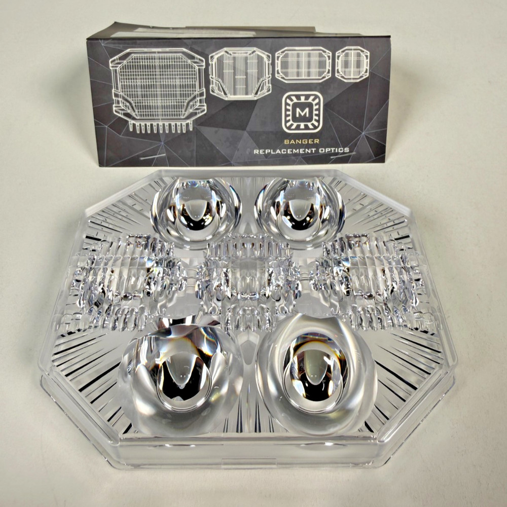 Morimoto BigBanger Trailmaster Optic Lens Only / Clear Each BAF228 Open Box