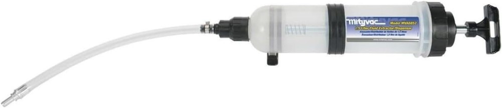 Twist-Valve Fluid Extractor with Rubber ATF Adapter