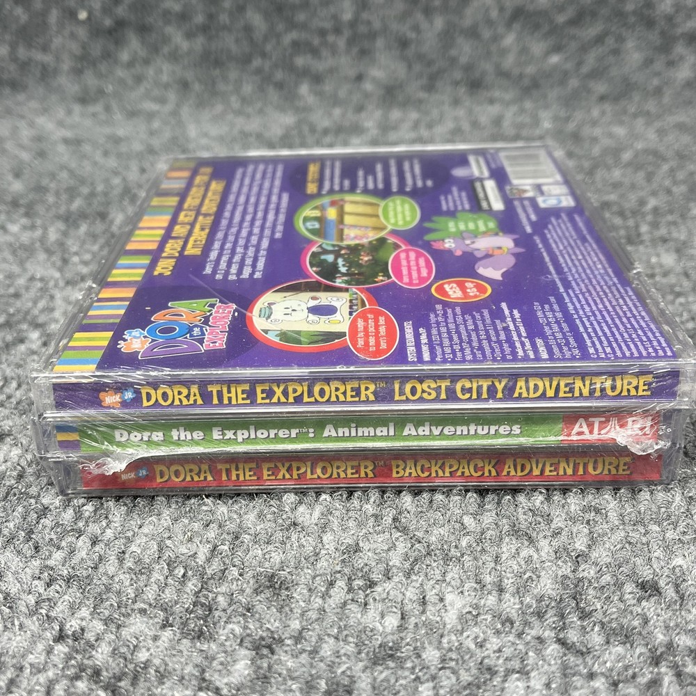 Dora the Explorer Adventure Pack PC Mac CD-ROM Software 3-Game Bundle New Sealed