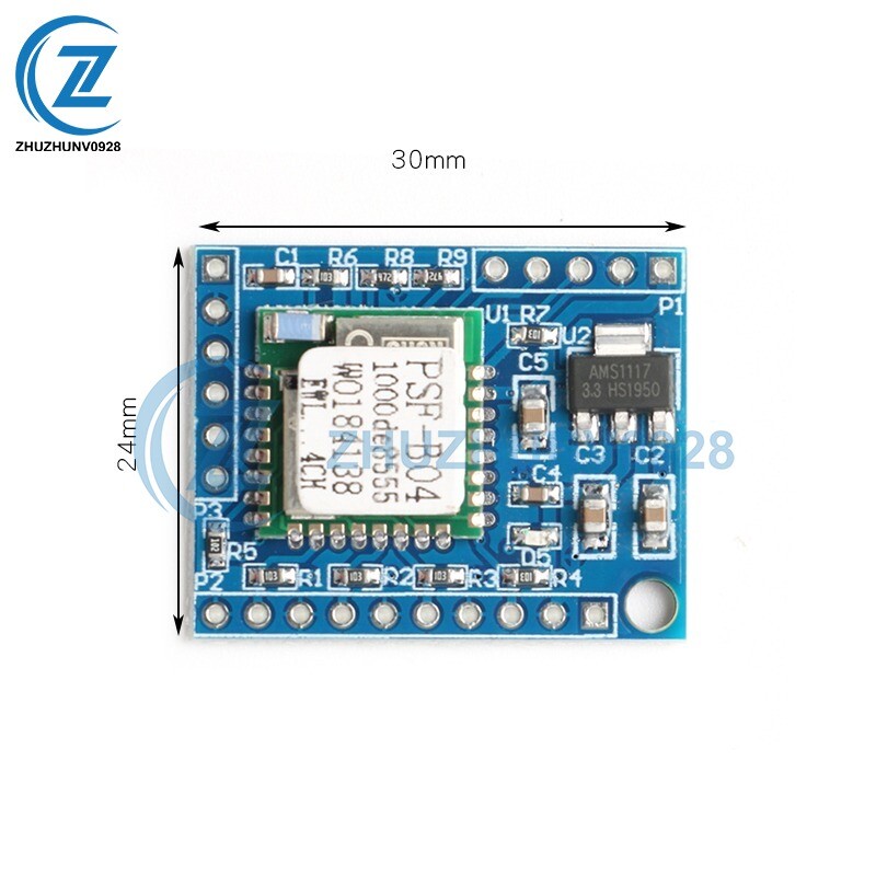 Mobile Remote Control 4-Way Switch Module with Voice DIY Development Board