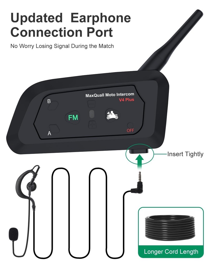 Referee Headset, Referee Communication System 4 V4 Plus Referees Talk same ti...