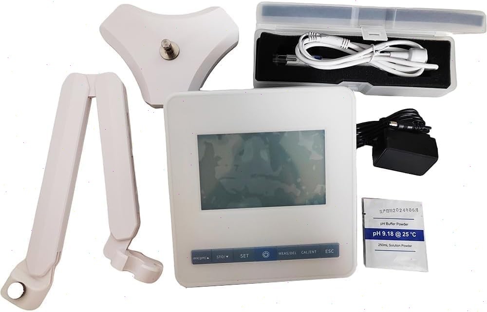 Benchtop pH Tester with PH Buffer Powder Range -999～1999mv 3 Points Calibration