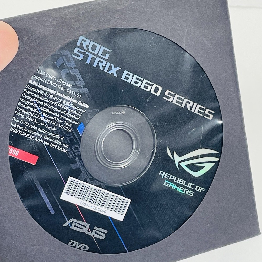 ROG STRIX B660 Series ASUS Software Support DVD M6590